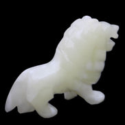 Afghan Jade hand-carved Lion 100*30*77mm 258g in sunlight - Rocks and Things Store