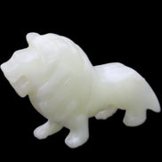 Afghan Jade hand-carved Lion 100*30*77mm 258g in sunlight - Rocks and Things Store
