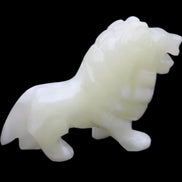 Afghan Jade hand-carved Lion 100*30*77mm 258g in sunlight - Rocks and Things Store