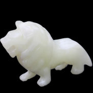 Afghan Jade hand-carved Lion 100*30*77mm 258g in sunlight - Rocks and Things Store