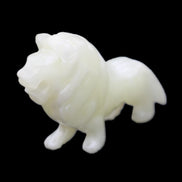 Afghan Jade hand-carved Lion 100*30*77mm 258g in sunlight - Rocks and Things Store
