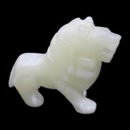 Afghan Jade hand-carved Lion 100*30*77mm 258g in sunlight - Rocks and Things Store