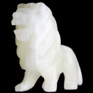 Afghan Jade hand-carved Lion 100*30*77mm 258g in sunlight - Rocks and Things Store