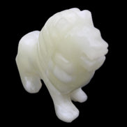 Afghan Jade hand-carved Lion 100*30*77mm 258g in sunlight - Rocks and Things Store