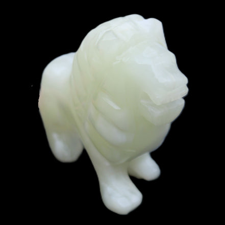 Afghan Jade hand-carved Lion 100*30*77mm 258g in sunlight - Rocks and Things Store