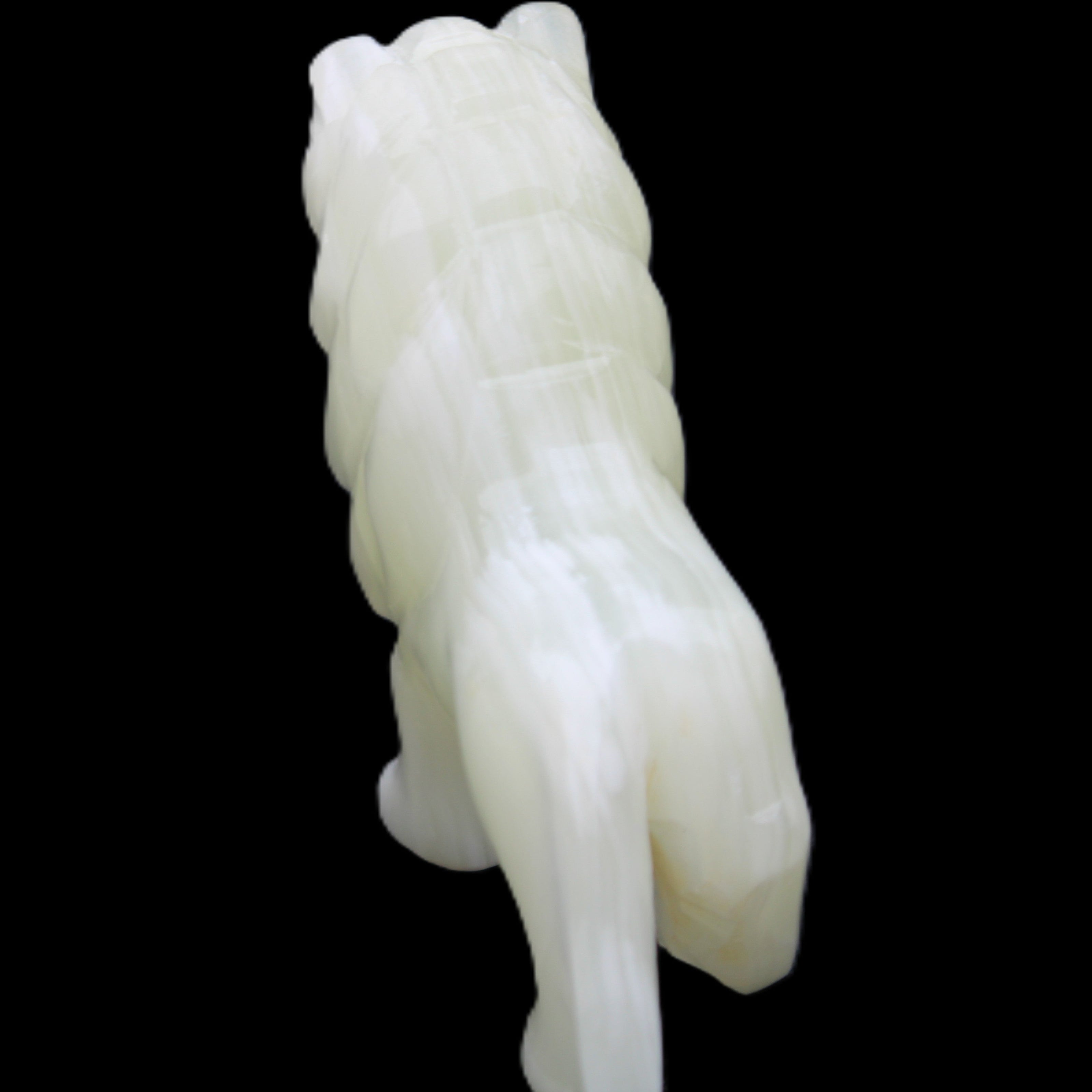 Afghan Jade hand-carved Lion 100*30*77mm 258g in sunlight - Rocks and Things Store