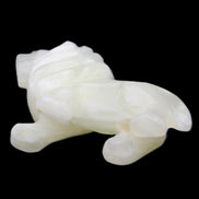 Afghan Jade hand-carved Lion 100*30*77mm 258g in sunlight - Rocks and Things Store