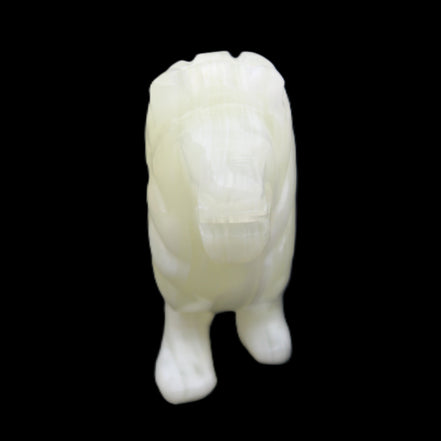 Afghan Jade hand-carved Lion 100*30*77mm 258g in sunlight - Rocks and Things Store
