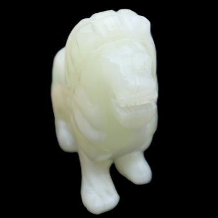 Afghan Jade hand-carved Lion 100*30*77mm 258g in sunlight - Rocks and Things Store