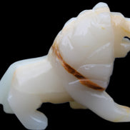 Afghan Jade hand-carved Lion 106*37*79mm 289g in sunlight - Rocks and Things Store