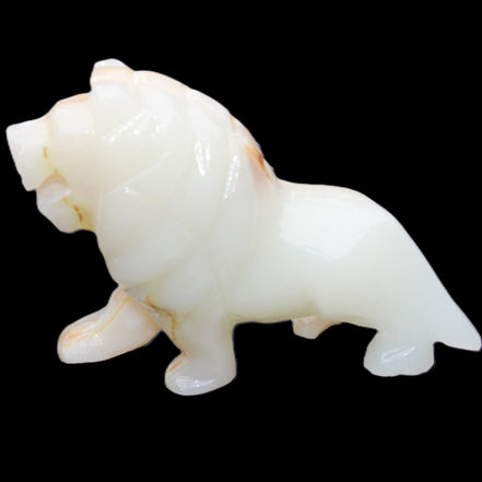 Afghan Jade hand-carved Lion 106*37*79mm 289g in sunlight - Rocks and Things Store