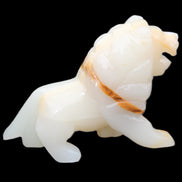 Afghan Jade hand-carved Lion 106*37*79mm 289g in sunlight - Rocks and Things Store