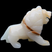 Afghan Jade hand-carved Lion 106*37*79mm 289g in sunlight - Rocks and Things Store
