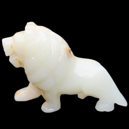 Afghan Jade hand-carved Lion 106*37*79mm 289g in sunlight - Rocks and Things Store