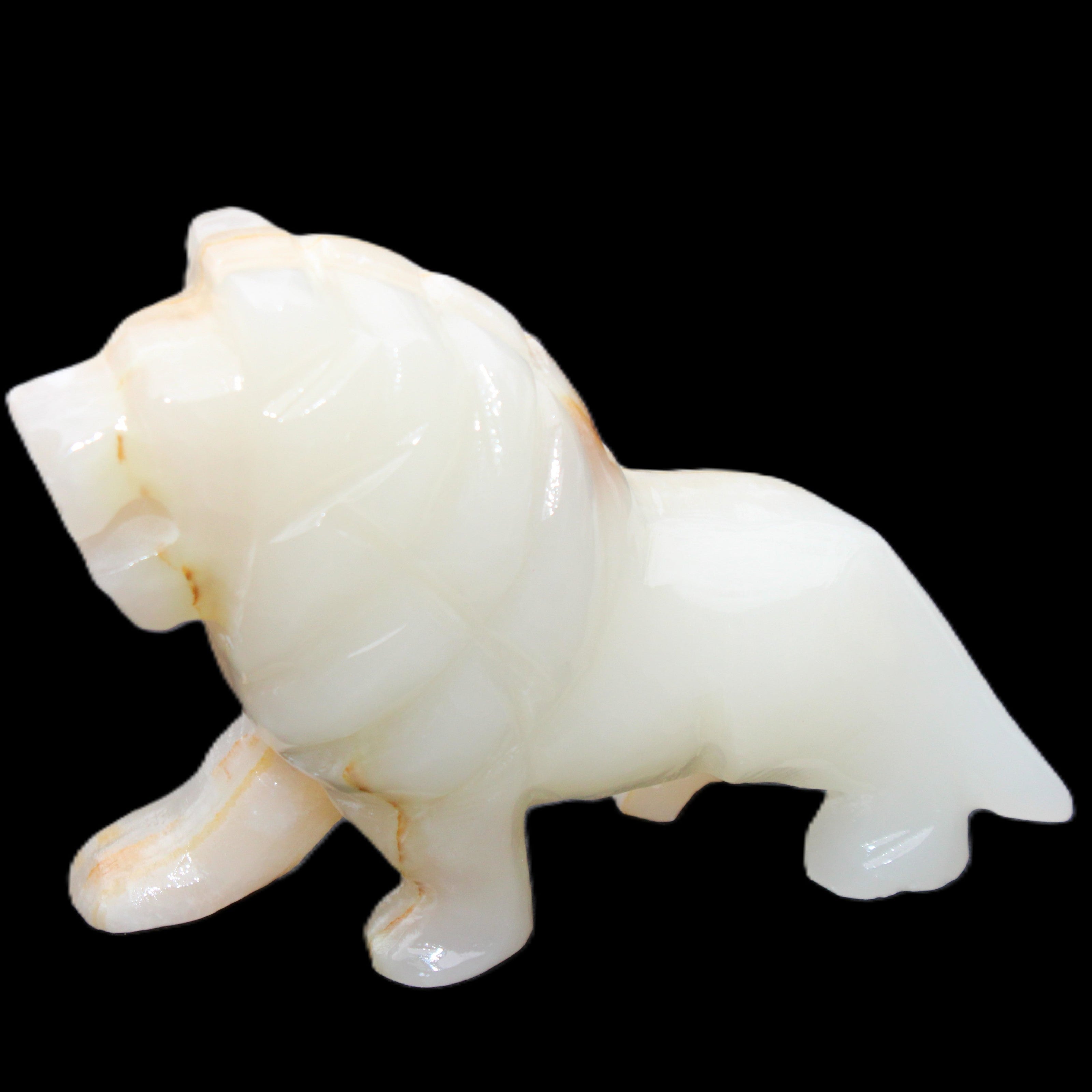 Afghan Jade hand-carved Lion 106*37*79mm 289g in sunlight - Rocks and Things Store
