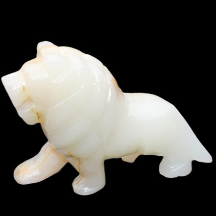 Afghan Jade hand-carved Lion 106*37*79mm 289g in sunlight - Rocks and Things Store