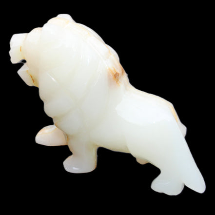 Afghan Jade hand-carved Lion 106*37*79mm 289g in sunlight - Rocks and Things Store