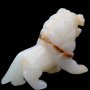 Afghan Jade hand-carved Lion 106*37*79mm 289g in sunlight - Rocks and Things Store
