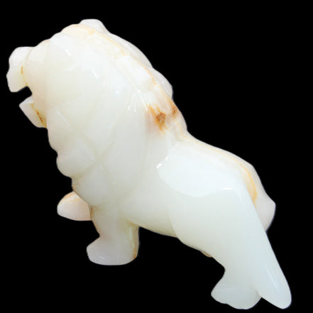 Afghan Jade hand-carved Lion 106*37*79mm 289g in sunlight - Rocks and Things Store