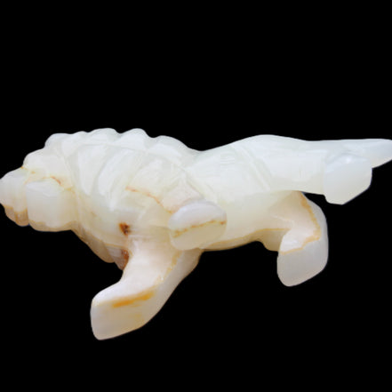 Afghan Jade hand-carved Lion 106*37*79mm 289g in sunlight - Rocks and Things Store