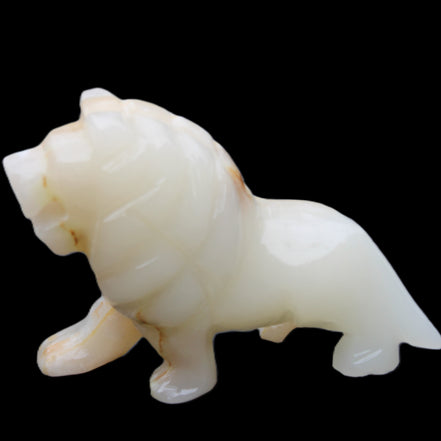Afghan Jade hand-carved Lion 106*37*79mm 289g in sunlight - Rocks and Things Store
