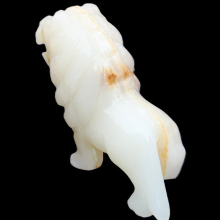Afghan Jade hand-carved Lion 106*37*79mm 289g in sunlight - Rocks and Things Store