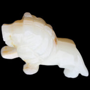 Afghan Jade hand-carved Lion 106*37*79mm 289g in sunlight - Rocks and Things Store