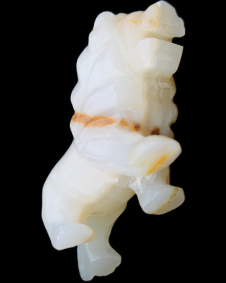 Afghan Jade hand-carved Lion 106*37*79mm 289g in sunlight - Rocks and Things Store