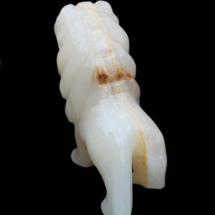 Afghan Jade hand-carved Lion 106*37*79mm 289g in sunlight - Rocks and Things Store