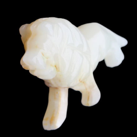 Afghan Jade hand-carved Lion 106*37*79mm 289g in sunlight - Rocks and Things Store