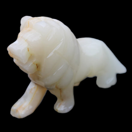 Afghan Jade hand-carved Lion 106*37*79mm 289g in sunlight - Rocks and Things Store