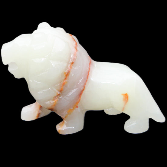 Afghan Jade hand-carved Lion 119*32*76mm 301g in sunlight - Rocks and Things Store