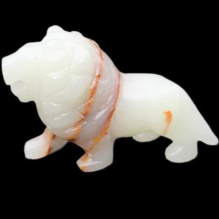 Afghan Jade hand-carved Lion 119*32*76mm 301g in sunlight - Rocks and Things Store