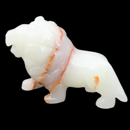 Afghan Jade hand-carved Lion 119*32*76mm 301g in sunlight - Rocks and Things Store