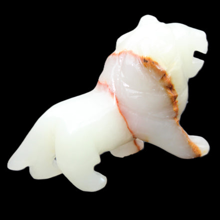 Afghan Jade hand-carved Lion 119*32*76mm 301g in sunlight - Rocks and Things Store