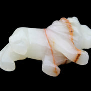 Afghan Jade hand-carved Lion 119*32*76mm 301g in sunlight - Rocks and Things Store