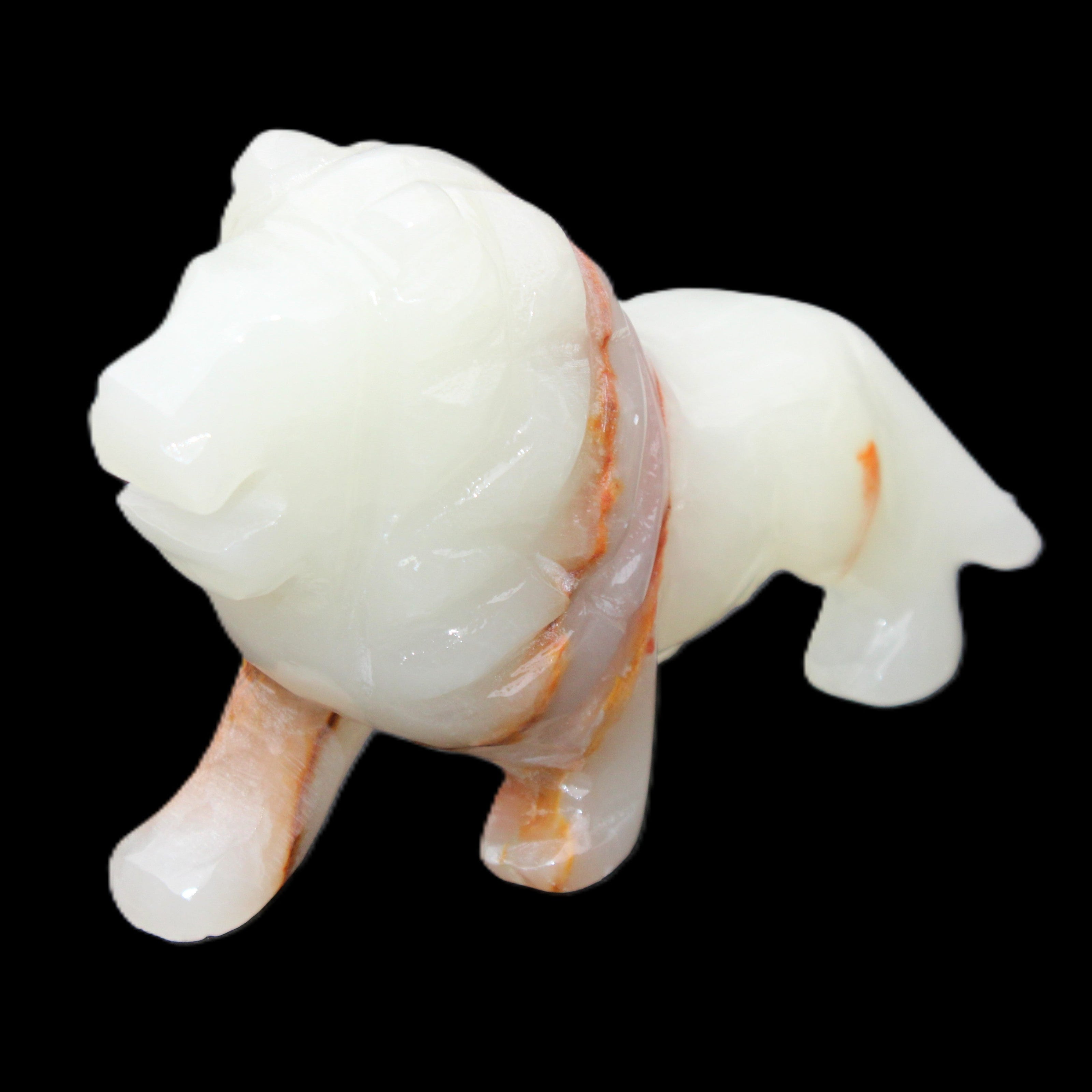 Afghan Jade hand-carved Lion 119*32*76mm 301g in sunlight - Rocks and Things Store