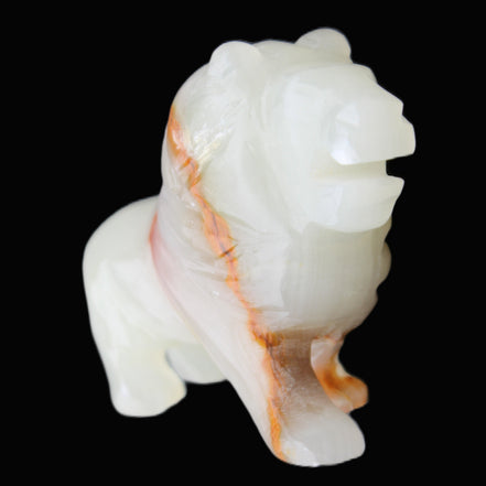 Afghan Jade hand-carved Lion 119*32*76mm 301g in sunlight - Rocks and Things Store