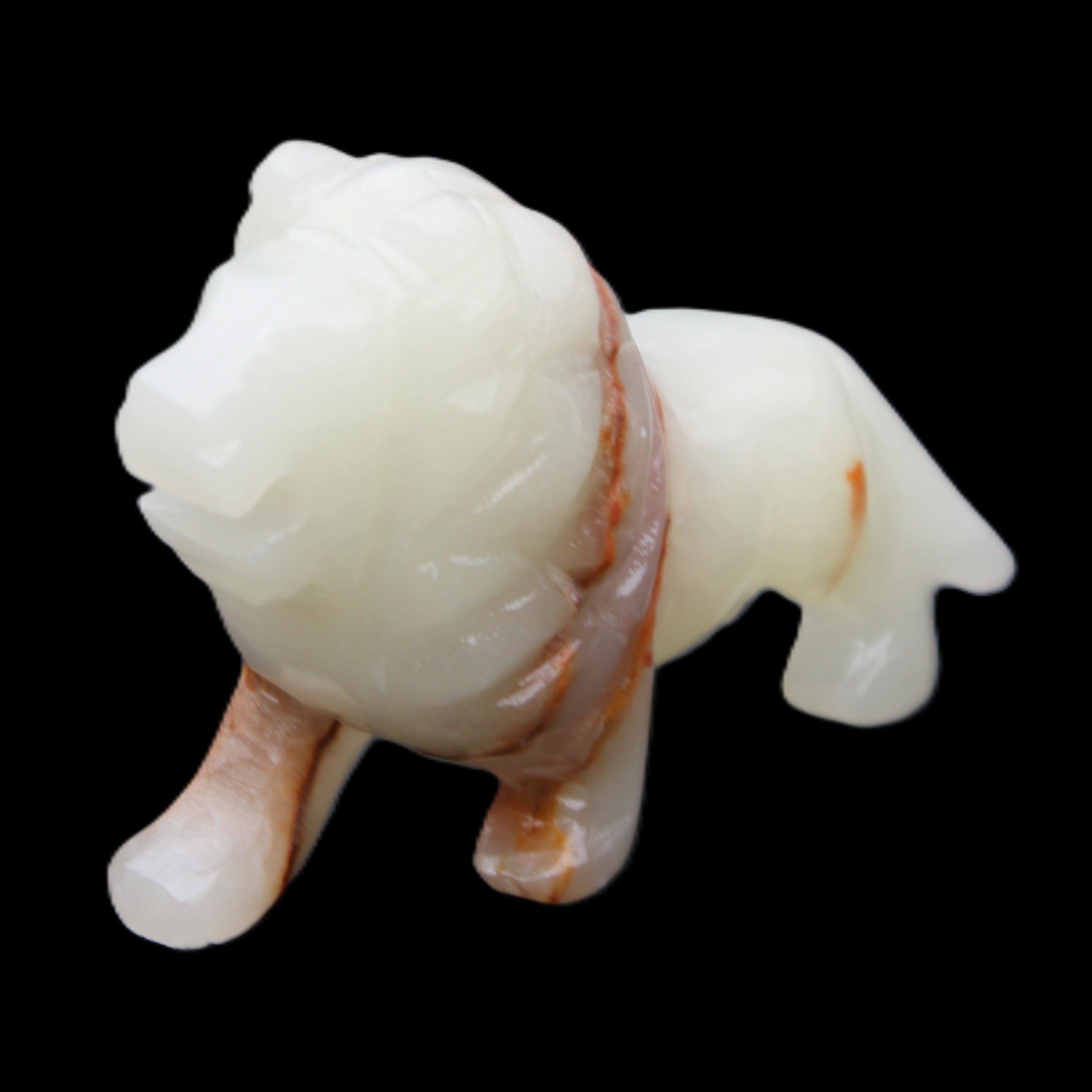 Afghan Jade hand-carved Lion 119*32*76mm 301g in sunlight - Rocks and Things Store