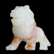 Afghan Jade hand-carved Lion 119*32*76mm 301g in sunlight - Rocks and Things Store