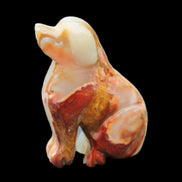 Afghan Jade hand-carved Dog 74*35*105mm 426g in sunlight - Rocks and Things Store