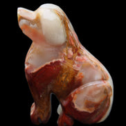 Afghan Jade hand-carved Dog 74*35*105mm 426g in sunlight - Rocks and Things Store