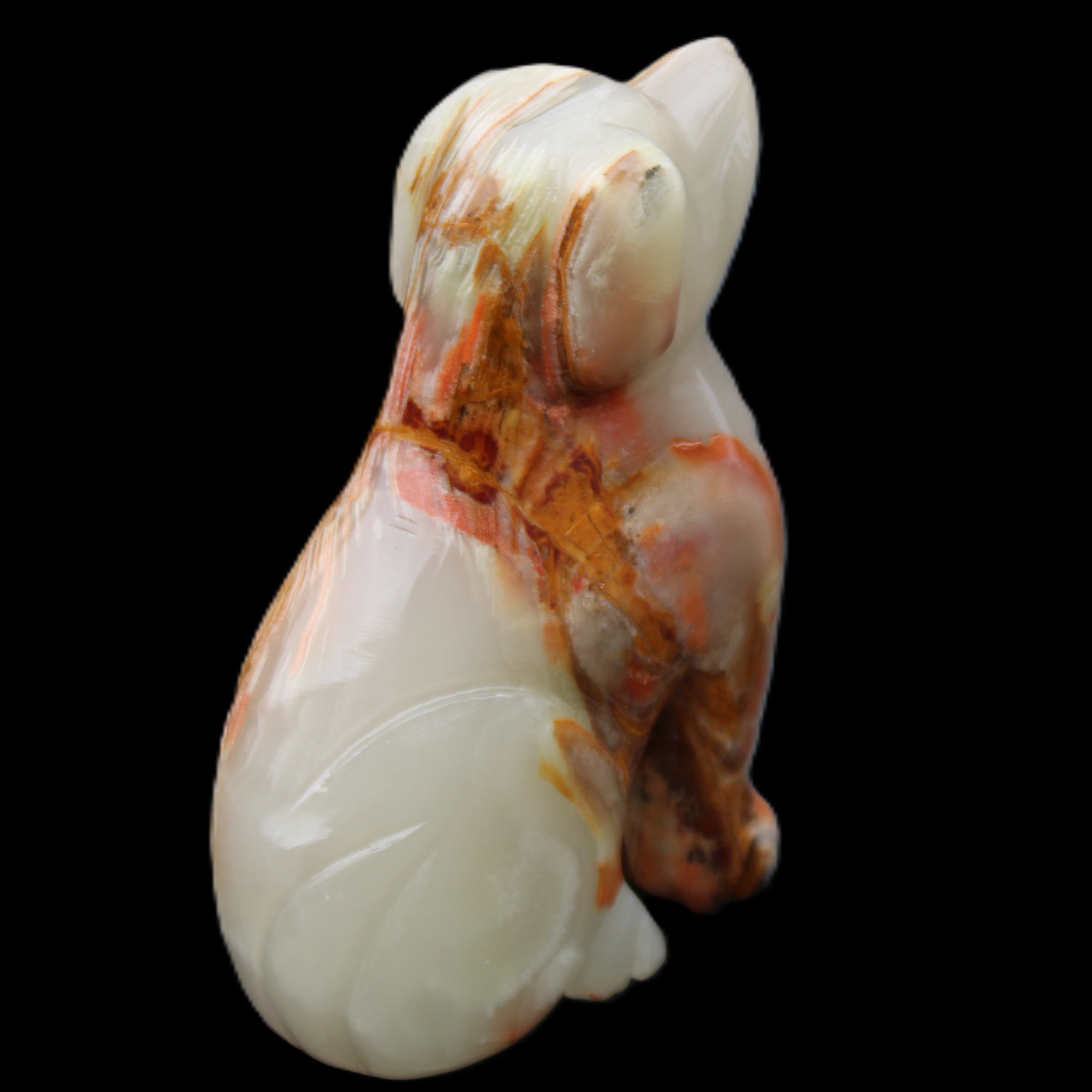 Afghan Jade hand-carved Dog 74*35*105mm 426g in sunlight - Rocks and Things Store