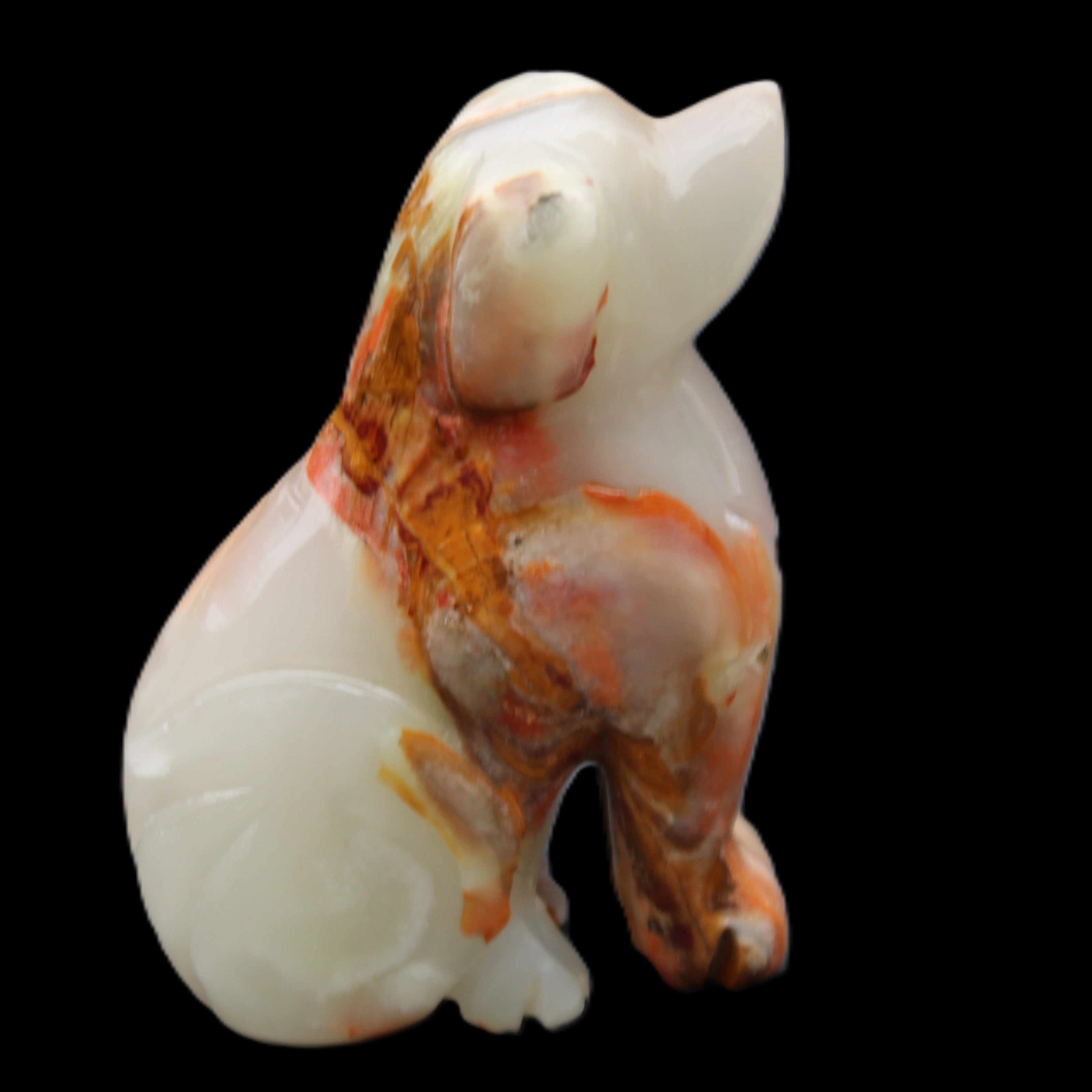 Afghan Jade hand-carved Dog 74*35*105mm 426g in sunlight - Rocks and Things Store