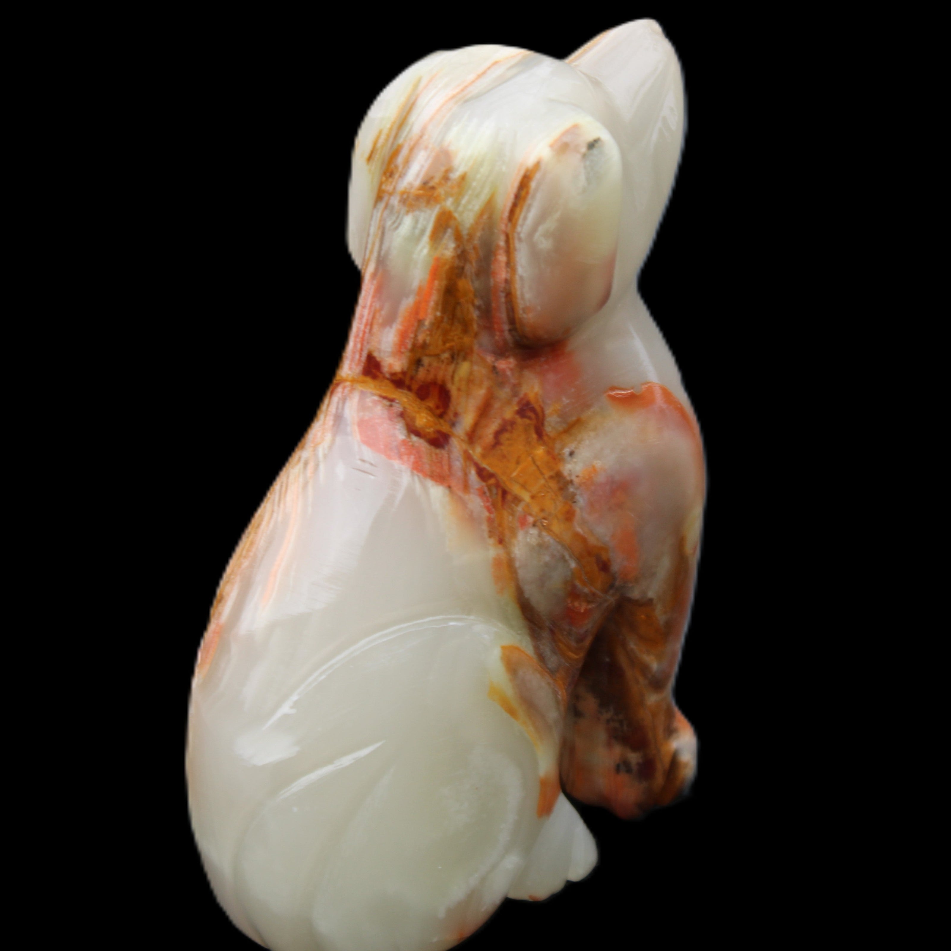Afghan Jade hand-carved Dog 74*35*105mm 426g in sunlight - Rocks and Things Store