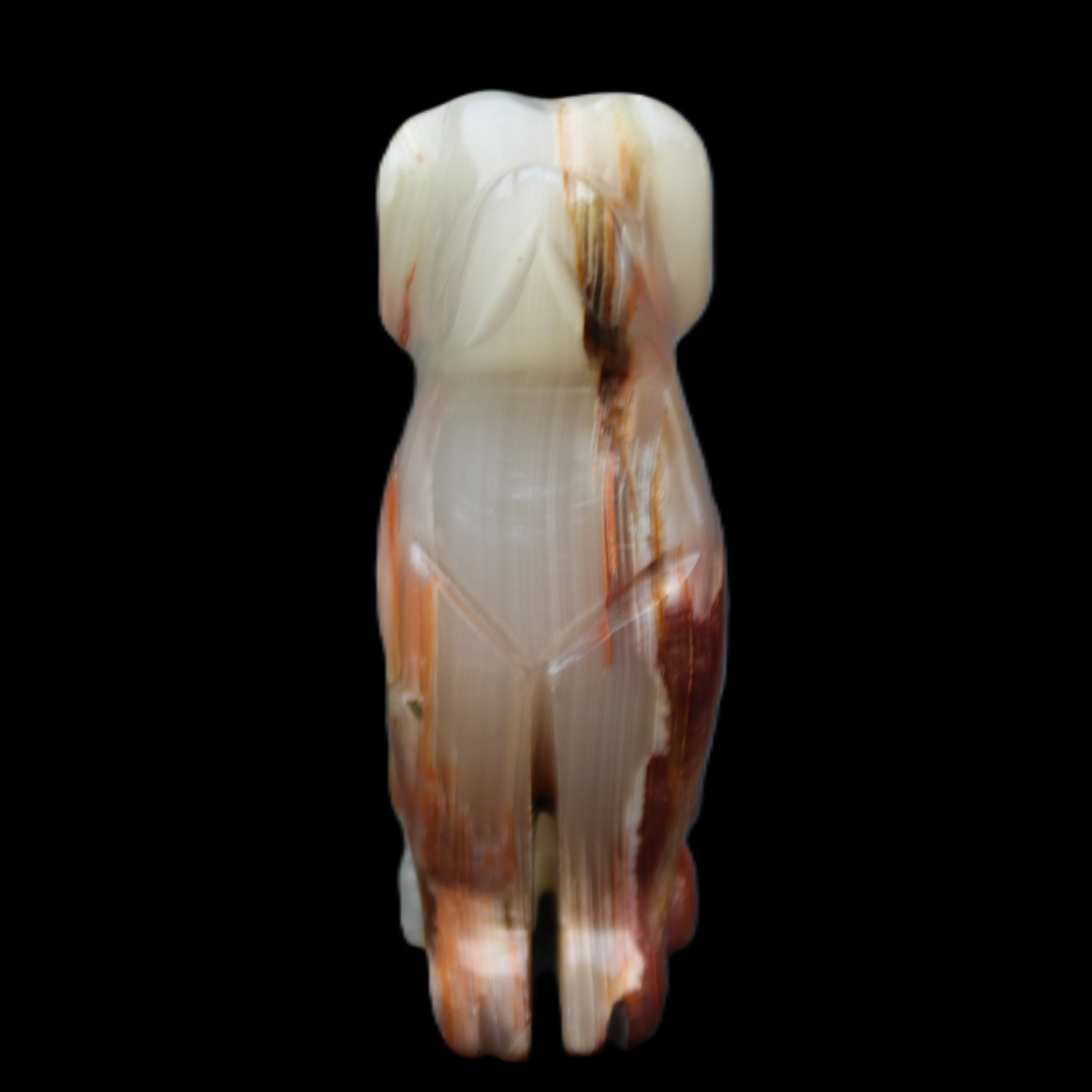 Afghan Jade hand-carved Dog 74*35*105mm 426g in sunlight - Rocks and Things Store