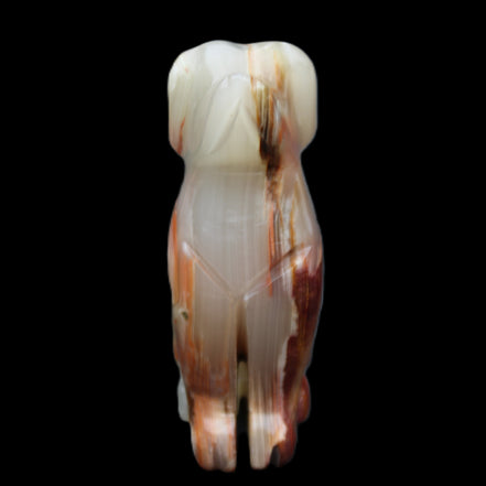 Afghan Jade hand-carved Dog 74*35*105mm 426g in sunlight - Rocks and Things Store