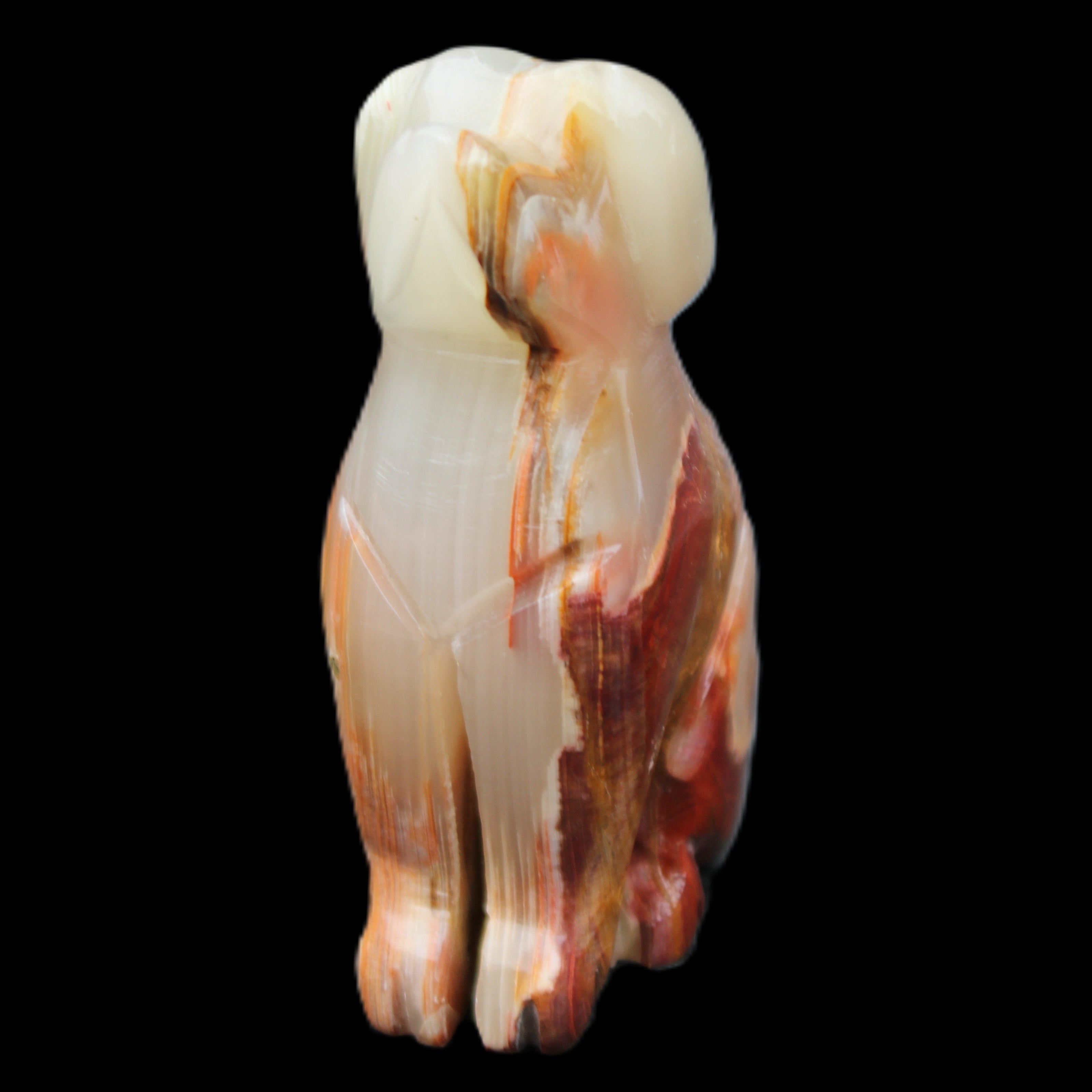 Afghan Jade hand-carved Dog 74*35*105mm 426g in sunlight - Rocks and Things Store