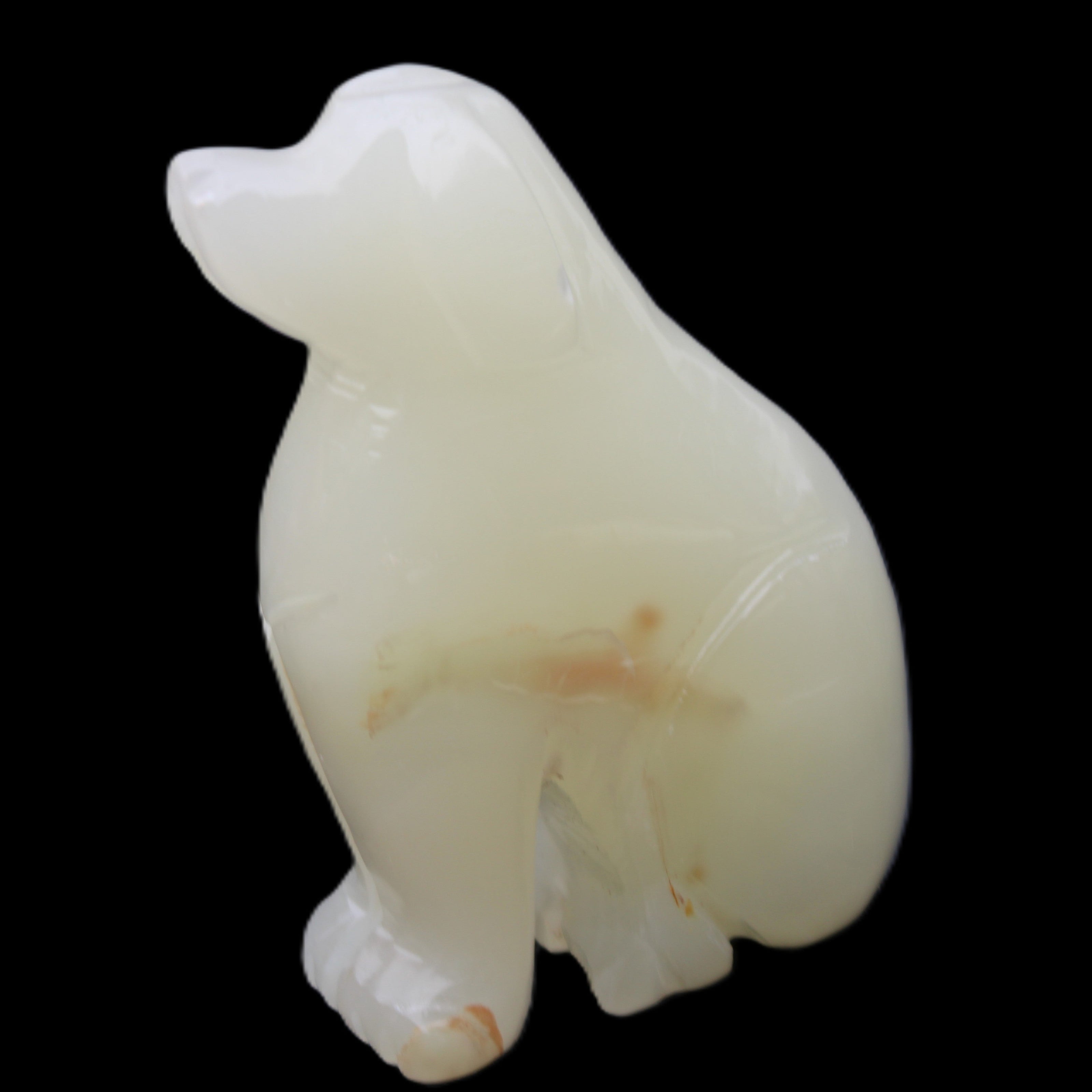 Afghan Jade hand-carved Dog 67*32*100mm 344g in sunlight - Rocks and Things Store