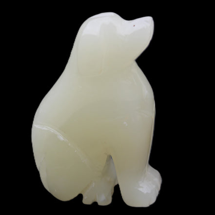 Afghan Jade hand-carved Dog 67*32*100mm 344g in sunlight - Rocks and Things Store